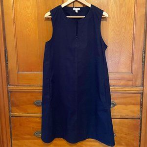 Navy blue Eileen Fisher cotton dress